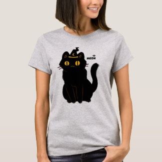 T-shirt Cute Chat Noir Cute - Halloween Meow Cat Design