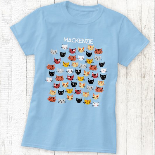 T-shirt Cute Chat Personnalisé
