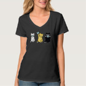 T-shirt Cute Chat Porte Visage Masque Cute Adorable Kitten (Devant)