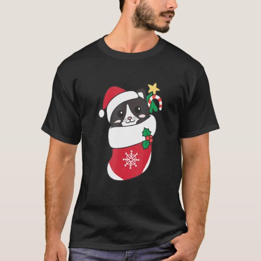 T-shirt Cute Chat Pour Noël Chat 4 (Devant)