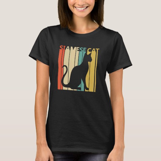 T-shirt Cute chat siamese (Devant)