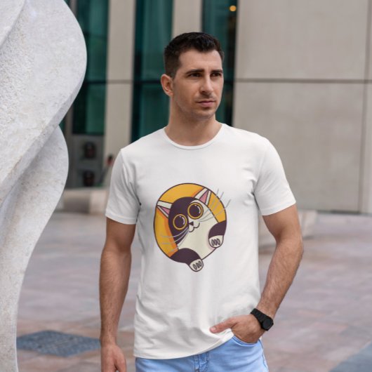 T-shirt Cute Chat Vue
