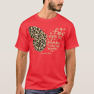 T-shirt Cute Cheetah Imprimer Papillon chrétien Religieux 