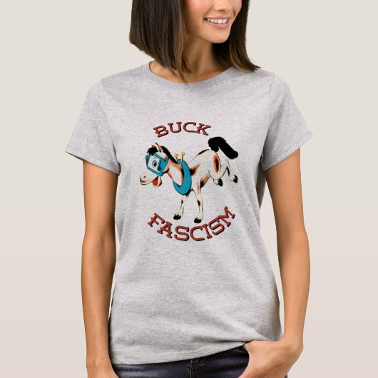 T-shirt Cute Cheval Rétro - Fascisme Buck (Devant)