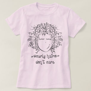 T-shirt CUTE cheveux bouclés ne vous en soucient pas