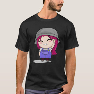 T-shirt Cute Chibi Style Kawaii Anime Girl