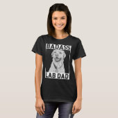 T-shirt Cute Chien Labrador Papa (Devant entier)