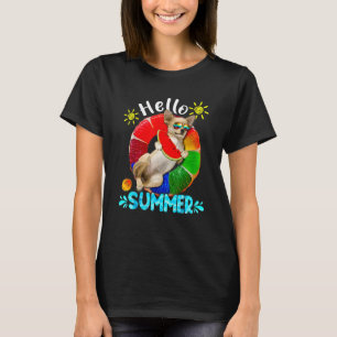 T-shirt Cute Chihuahua Piscine Manger Watermelon Hel