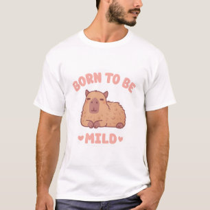 T-shirt Cute Chilling Capybara Né Pour Être Doux