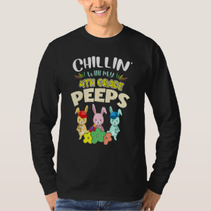T-shirt Cute Chillinu2019 Avec Mes Lapins De 4E Année Heur