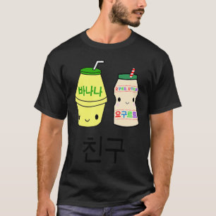T-shirt Cute Chingoo Hangul Best Friends Banana Milk Yogur