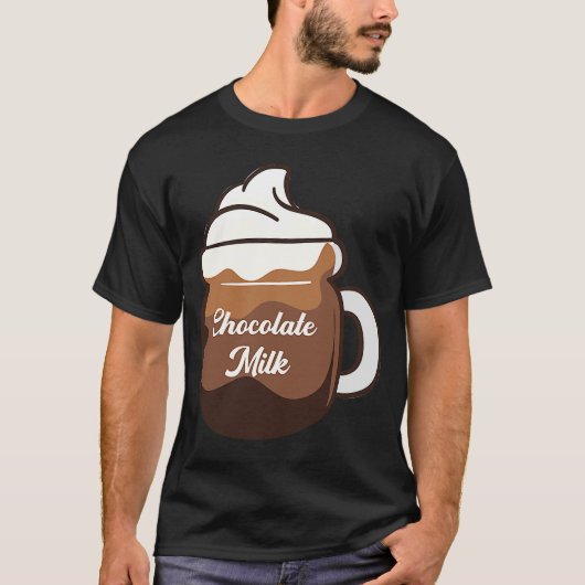 T-shirt Cute Chocolat Milk Alimentation de la nourriture d (Devant)