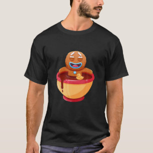 T-shirt Cute Christmas Biscuit Pain Café Art Design