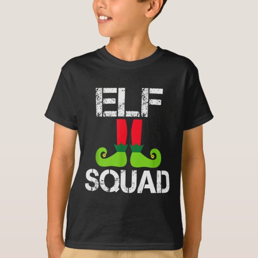 T-shirt Cute Christmas Cheer Elf Squad Santa's Helper (Devant)