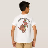 T-shirt Cute Christmas Neovenator Family – Festive Dino Ho (Dos entier)