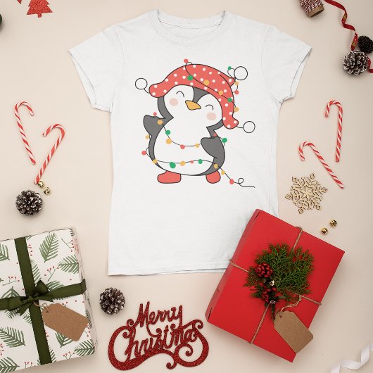 T-shirt Cute Christmas Penguin