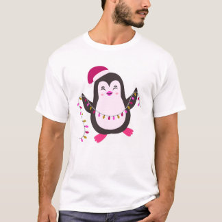 T-shirt “Cute Christmas Penguin Lights”  ✨ 