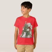 T-shirt Cute Christmas Polar Bear & Friends (Devant entier)