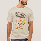 T-shirt Cute Christmas Star Cookie Sticker (Devant)