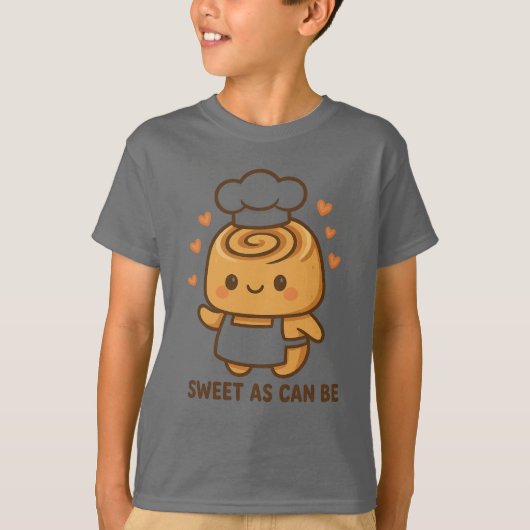 T-shirt "Cute Cinnamon Roll Chef - Kawaii Baking Design (Devant)