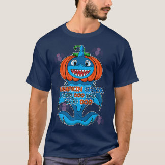 T-shirt Cute Citrouille Requin Garçons Enfants Citrouille