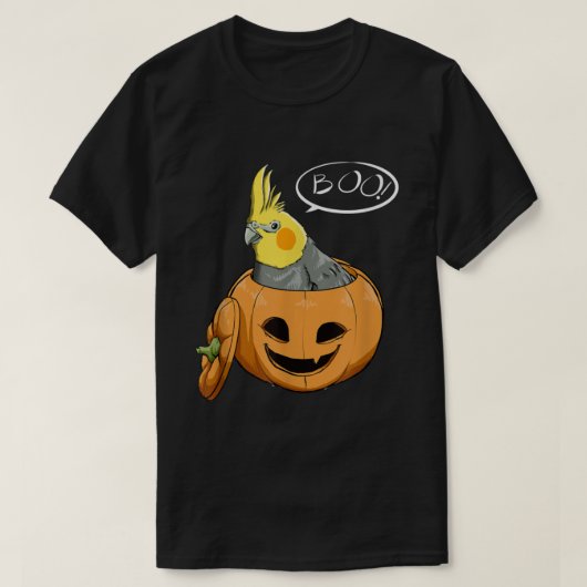 T-shirt Cute Cockatiel Halloween (Design devant)