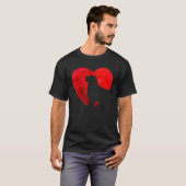 T-shirt Cute Coeur Bernese Mountain Dog Valentines Day Pup (Devant entier)
