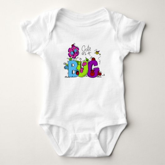 T-shirt Cute comme un bug (Devant)