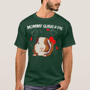 T-shirt Cute Conception De Cochon Guinée Pour Femmes Maman