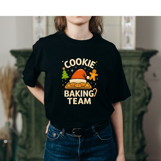 T-shirt Cute Cookie Baking Team Christmas Design