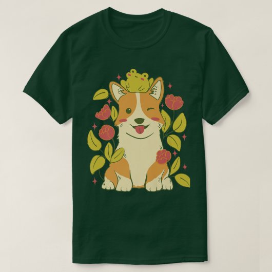 T-shirt Cute Corgi (Design devant)