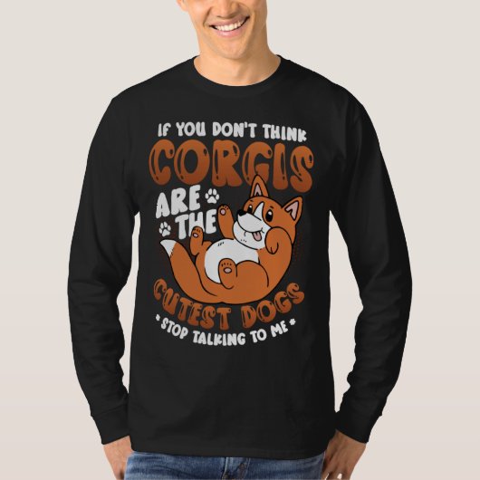 T-shirt Cute Corgi (Devant)