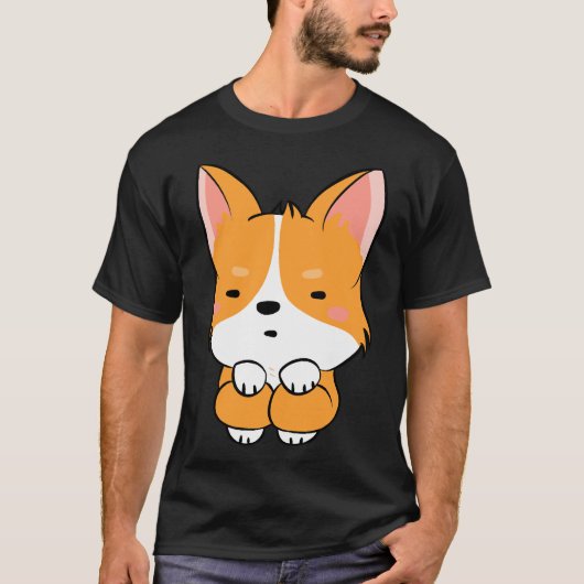 T-shirt Cute Corgi 740 (Devant)