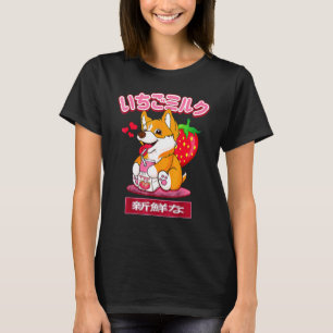 T-shirt Cute Corgi 90s Japonais Otaku Stylish Mi esthétiqu