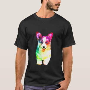 T-shirt Cute Corgi Aquarelle Peinture Art