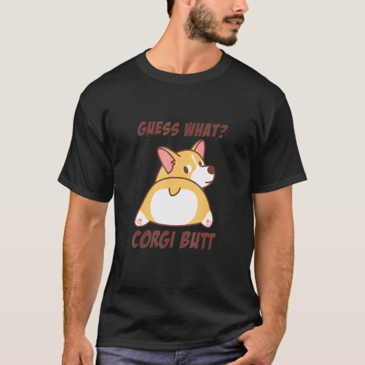 T-shirt Cute Corgi Butt (Devant)