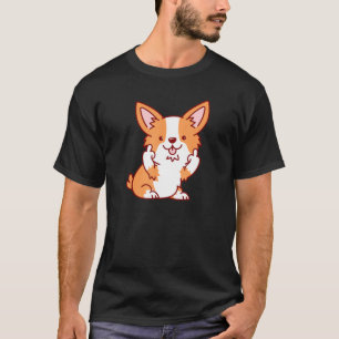 T-shirt Cute Corgi Chien animal vous renversant du milieu