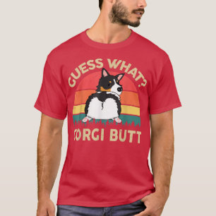 T-shirt Cute Corgi Devine Quel Tricolor Corgi Butt Cadeau 