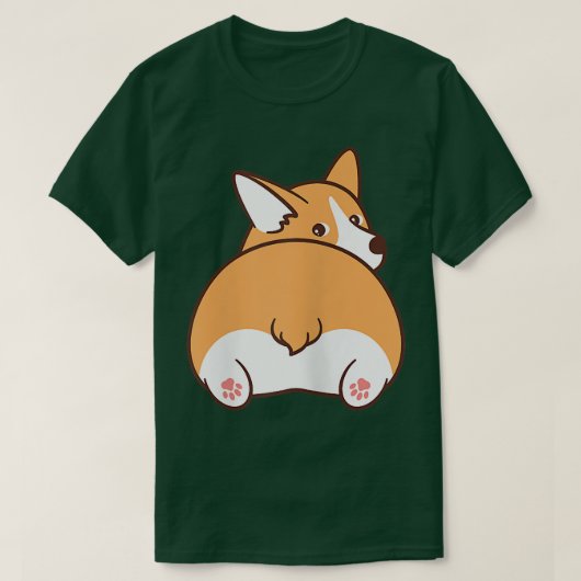 T-shirt Cute Corgi Dog (Design devant)