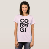 T-shirt "Cute & Corgi Proud" (Devant entier)