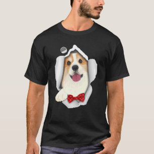 T-shirt Cute Corgi Torn Clochon Corgi Corgi Femmes Hommes