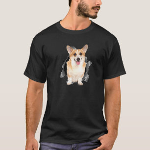 T-shirt Cute Corgi Torn Cloth Corgi Chien Propriétaire Chi