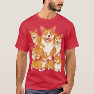 T-shirt Cute Corgis Animaux Animaux Animaux Amoureux de le