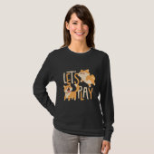 T-shirt Cute Corgis Lets Play (Devant entier)