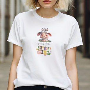 T-shirt Cute Cow Farm Animaux 2e fête d'anniversaire