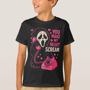 T-shirt Cute Creepy Horror Fais Crier Mon Cœur pour la Sai