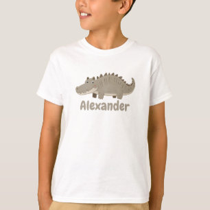 T-shirt Cute Crocodile Boys Nom personnalisable