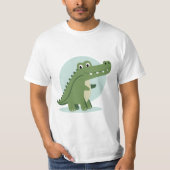 T-shirt Cute crocodile character (Devant)