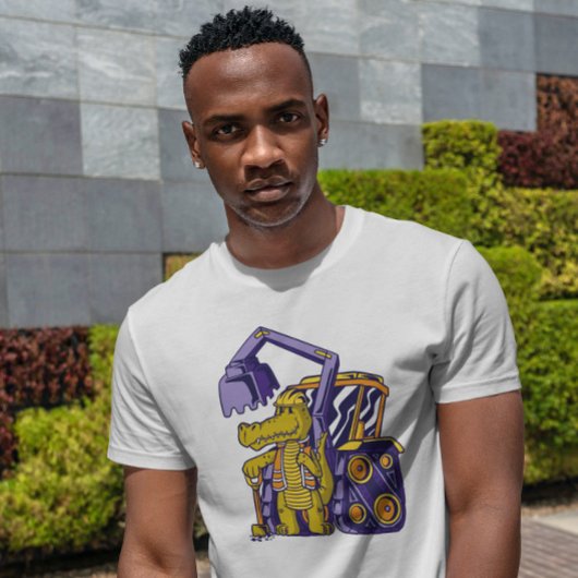 T-shirt Cute Crocodile Worker