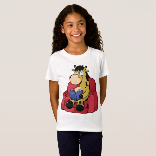 T-Shirt Cute Cultured Giraffe (Devant entier)